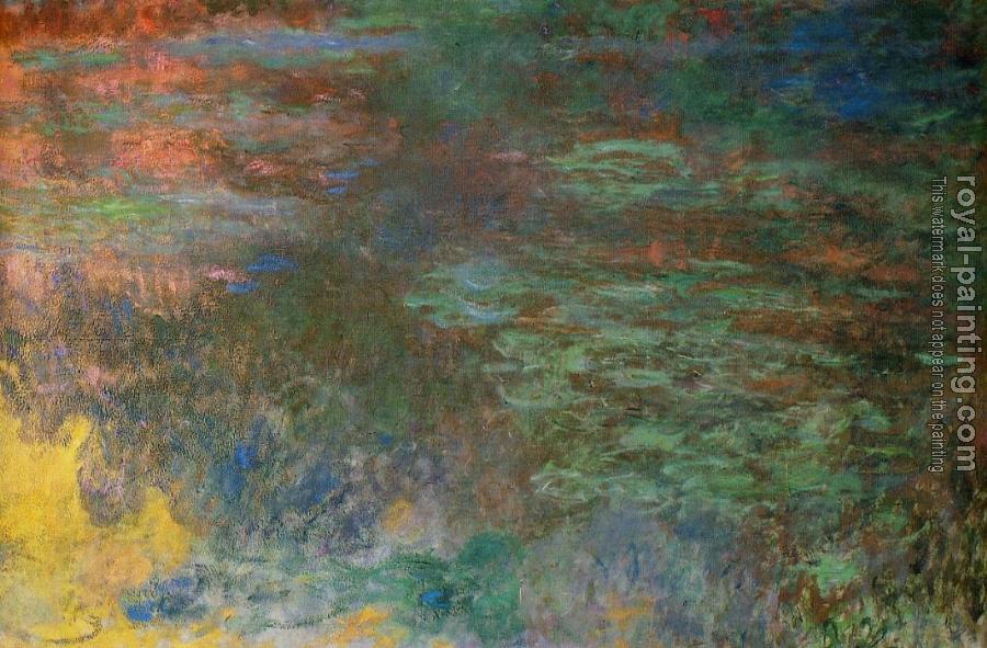 Claude Oscar Monet : Water-Lily Pond, Evening, right panel